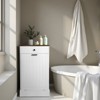 KTMBDW 10 Gallons Tilt Out Trash Cabinet Freestanding Kitchen Trash Bin Cabinet with Hideaway Drawer for Kitchen Living Room, Antique White - 3 of 4