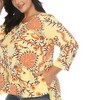 White Mark Plus Size Vibrant Boho Swing Top - 4 of 4