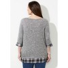 Catherines Women's Plus Size Impossibly Soft Duet Tunic - 3 of 4