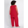 Catherines 2-Piece Beaded Mesh Sleeve Pant Set - 3 of 4