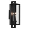 Kroft 24 inch 2 Light Outdoor Wall Light with Clear Glass in Textured Black - image 2 of 4