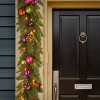 National Tree Company Pre-Lit Artificial Christmas Garland, Green, Kaleidoscope, White Lights, With Ball Ornaments, Berry Clusters, Plug In,6 Feet - 2 of 3