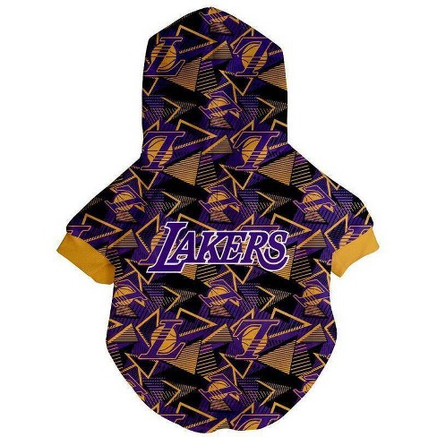 Los Angeles Lakers Dog purple shirt LA jersey clothing NBA pet