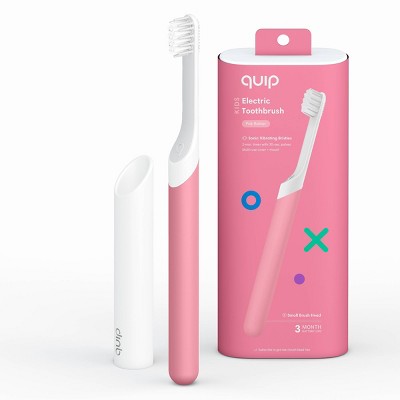 quip Rubber Kids Electric Toothbrush Starter Kit - 2-Minute Timer + Travel Case