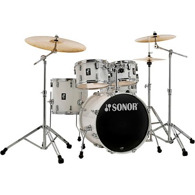 SONOR AQ1 Studio Drum Set With 20" Bass Drum and Hardware Piano White