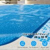 20ft x 40ft Solar Pool Cover for Rectangular Pools, Thermal Heat Retaining Blanket with 300μm Thickness, Suitable for In-Ground and Above-Ground - 3 of 4