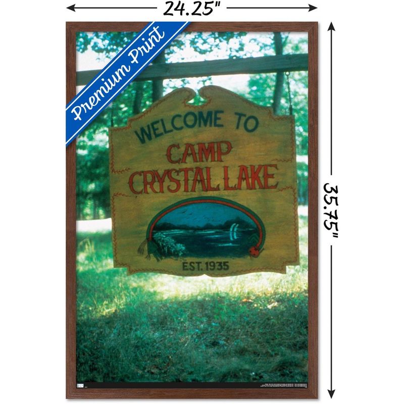 Trends International Friday The 13th - Welcome To Camp Crystal Lake Framed Wall Poster Prints, 3 of 7