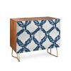 Morgan Kendall Feather Wreaths Walnut Credenza - Deny Designs - 2 of 3