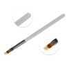 Unique Bargains Sweep Nail Painting Brushes for Polish Painting Home DIY Nail Design Clear Gray 1 Pc - 3 of 4