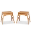 Melissa & Doug Wooden Stools - Set of 2 - Natural - 2 of 4