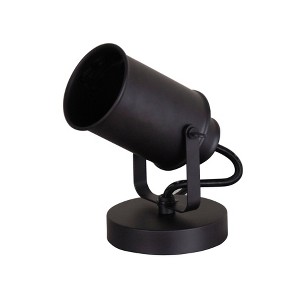 6.25" Metal Spotlight Wall Mount Accent Lamp Black - Cresswell Lighting: ETL Listed, 1-Way Switch, No Bulb Included - 1 of 4