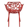 LeisureMod Devon 5-Piece Aluminum Outdoor Patio Dining Set - Glass Top, Stackable Chairs - 4 of 4