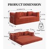 82Inch Modular Sofa, Convertible Sofa Bed, Floor-Standing Sofa Bed, Comfortable Sofa Bed for Living Room and Bedroom - Maison Boucle - 4 of 4