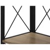 Kumasinova 60"/62" 4-Tier Corner Bookshelf,Black Metal Bookcase with Transitional Square Design/X-Design,Modern Book Shelves for Bedroom,Office - 3 of 4