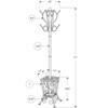 Monarch Specialties Coat Rack Hall Tree Free Standing 8 Hooks Entryway 71InchH Umbrella Holder Bedroom Metal Black Transitional - 4 of 4