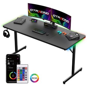 GTRACING Electric Standing Desk, 28"-46" Height Sit Stand up Desk with Memory Preset Controller, Height Adjustable Ergonomic Home Office Computer Desk - 1 of 4