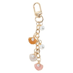 Unique Bargains Shell Pearl Handbag Charm 4.13" 1 Pc - 1 of 4