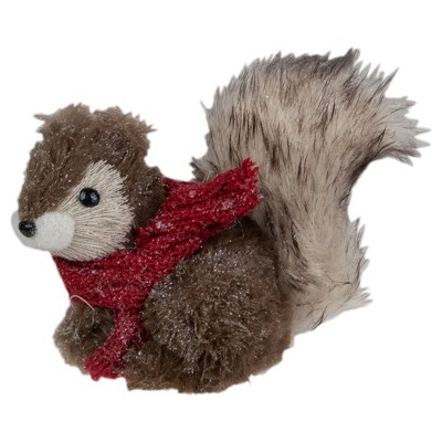 Northlight 5" Crouching Squirrel Sisal Tabletop Christmas Figurine