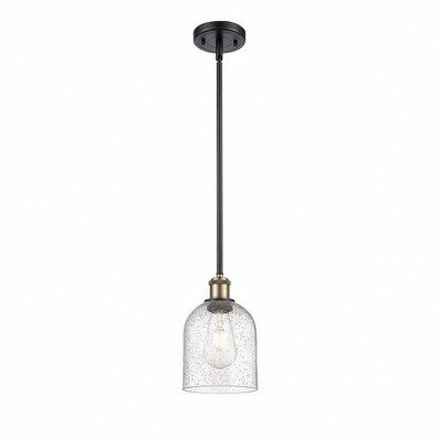 Bella - 1 Light Stem Hung Mini Pendant In Industrial Style-9.5 Inches Tall and 5.5 Inches Wide