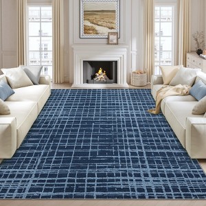Washable Area Rugs for Living Room, Non-Slip Non-Shedding Modern Abstract Floor Cover - 1 of 4