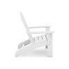 White Adirondack Chair ¨C Premium HDPE Poly Lumber for Pool, Patio, and Garden Elegance - 3 of 4