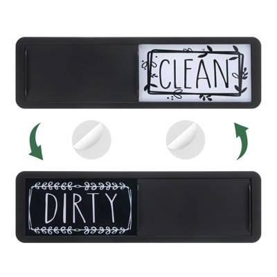 Unique Bargains Plastic Rustproof Clean Dirty Indicating Dishwasher Magnets