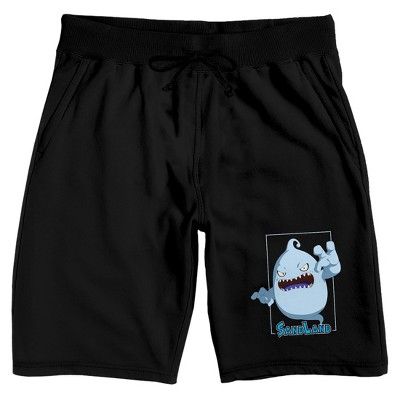 Sand Land Blue Ghost Men's Black Sleep Pajama Shorts