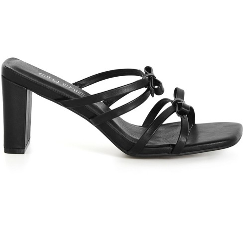 Women's Wide Fit Ava Mule - black | CITY CHIC - image 1 of 4