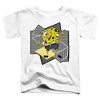 Toddler Boys' Spongebob Squarepants Geometric Squarepants T-Shirt White - 2 of 4