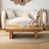 MOEPISY Farmhouse Solid Wood Coffee Table – Rectangular Rustic Accent Table - 4 of 4