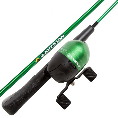 Leisure Sports Kids' Fishing Combo With 65 Rod, Size 20 Spinning Reel, and  Monofilament Line - Emerald Green Metallic Finish