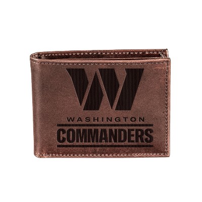 Evergreen Washington Commanders Crazy Horse Collection Bi-Fold Wallet