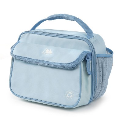 light blue lunch bag