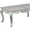 Melrose Traditional Style Coffee Table Made with wood in Silver Finish - 2 of 4