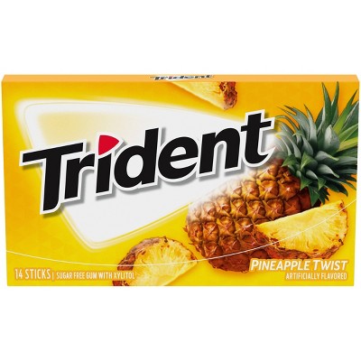 Trident Pineapple Twist Sugar Free Chewing Gum - 14ct