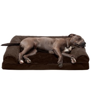 FurHaven Plush & Suede Orthopedic Sofa Dog Bed - 1 of 3