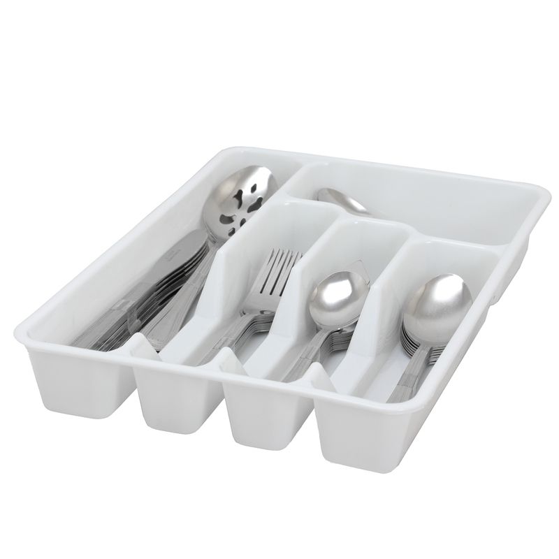 Gibson Home Basic Living Aston 45 Piece Flatware Set with Plastic Tray, 4 of 6