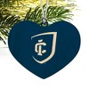 Ithaca College Primary Logo Heart Love Wood Christmas Tree Holiday Ornament - 2 of 3