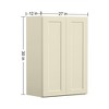LOVMOR in Plywood Soft Close Kitchen Wall Cabinet with 2 Doors and Adjustable Shelves for Kitchen, Bathroom, Living Room,Study - 3 of 4
