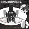 Hip Abductor Machine, Abductor Adductor Machine Plate-Loaded with 6 Levels Gear System  & 4 Position Backrest Adjustment, Black - 3 of 4