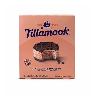 Tillamook Chocolate Mudslide Ice Cream Sandwich - 12oz/4ct
