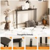 VINGLI Black 1-Piece Melamine + Iron Hall Table with Power Strip - 3 of 4
