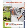 VEVOR Wall Mounted Garden Hose Reel, Holds 150 ft 5/8-inch Water Hose Winder, Heavy-Duty Stainless Steel, Silver - 3 of 4