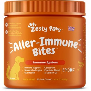 Zesty Paws Allergy Immune Soft Chews for Dogs - Lamb Flavor - 90ct - 1 of 4