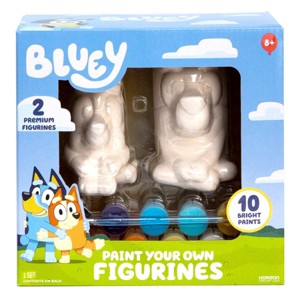 Bluey 2ct Paint -Your -Own Figurines Craft Kit - 1 of 4