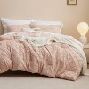 Queen Comforter Set -Bedsure 3Pcs Comforter Bedding Set with Intricate Solid Embroidery - 2 of 4