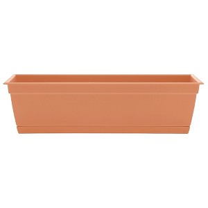 Bloem 24" Dayton Window Box Planter, Coral - 1 of 4