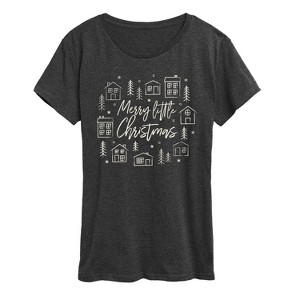 Women's - Instant Message - Merry Little Christmas Short Sleeve Graphic T-Shirt - 1 of 4