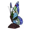 Chloe Lighting Kacy 3 Tiffany-style 1 Light Butterfly Accent Table Lamp 10" Tall - 3 of 4