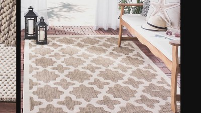 Reversible Black Synthetic 5' x 7' Easy-Care Area Rug